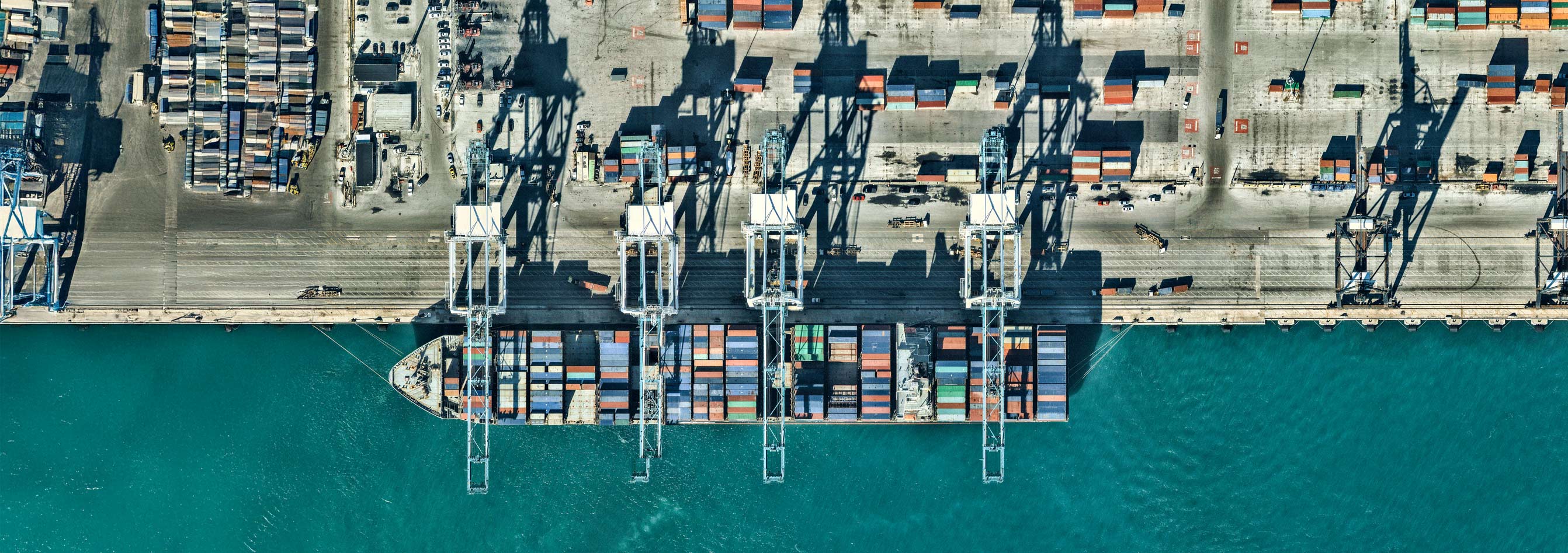 Shipping Port top down view