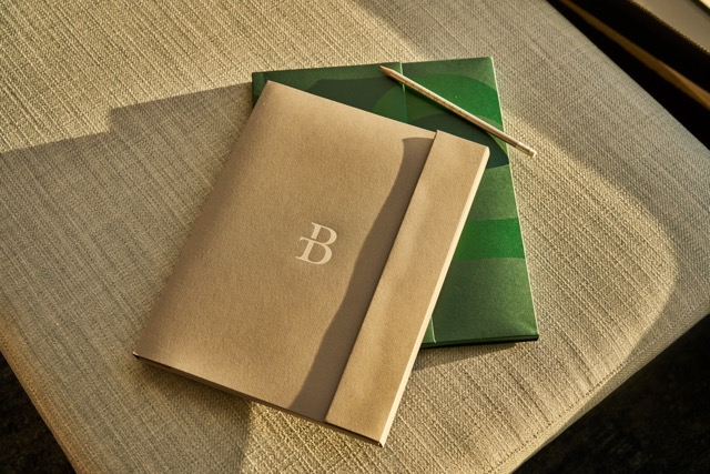 Notebooks on the table